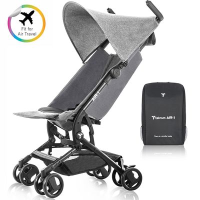 Teknum Air-1 Travel Stroller W/ Carry Backpack - Grey